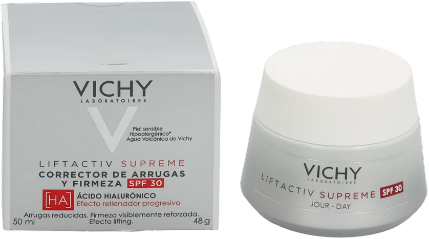"Vichy Lifactiv Supreme HA Spf30 stangrinamasis veido kremas 50ml