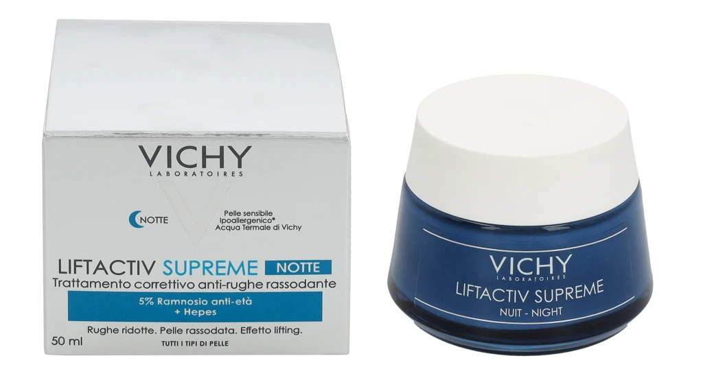 Vichy Liftactiv Derm Source Night Kreminis naktinis veido kremas, 50 ml