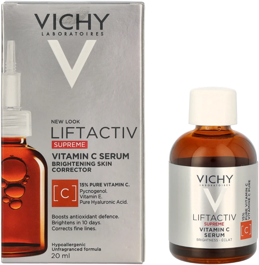 Vichy Liftactiv Supreme Vitamin C Serum skaistinantis serumas veidui, 20 ml