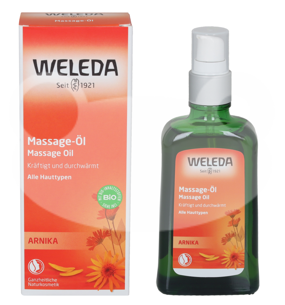 Weleda masažinis aliejus su arnika, 100 ml