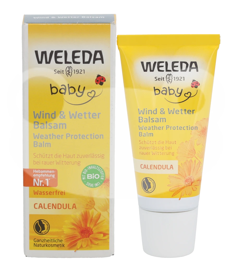 Weleda apsauginis kremas nuo blogo oro ir vėjo vaikams su medetkomis Baby Calendula apsauginis balzamas 30ml