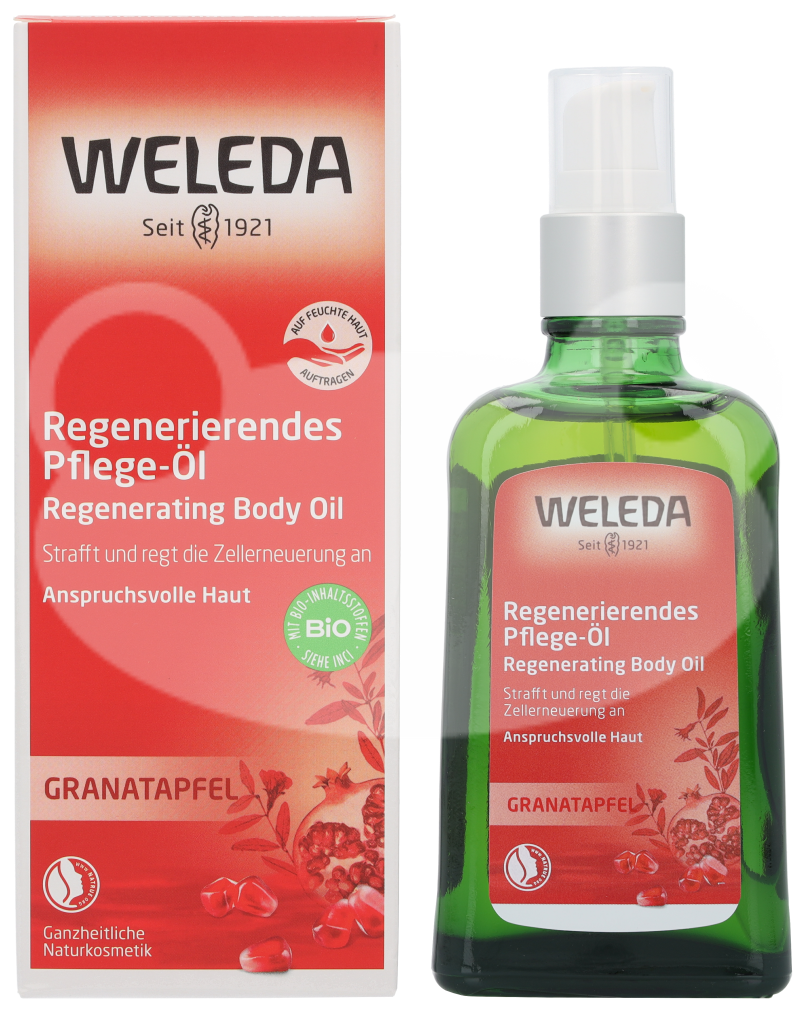 Weleda Granatų regeneruojantis kūno aliejus moterims, 100 ml