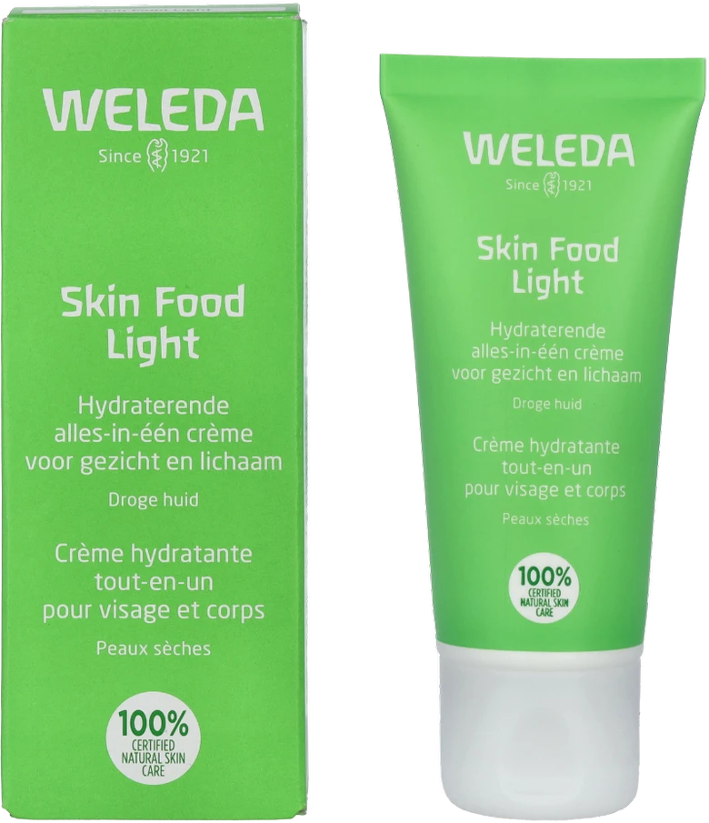 "Weleda Cos Skin Food Light Crema Nutritiva Ligera" kremas labai sausai odai 30ml