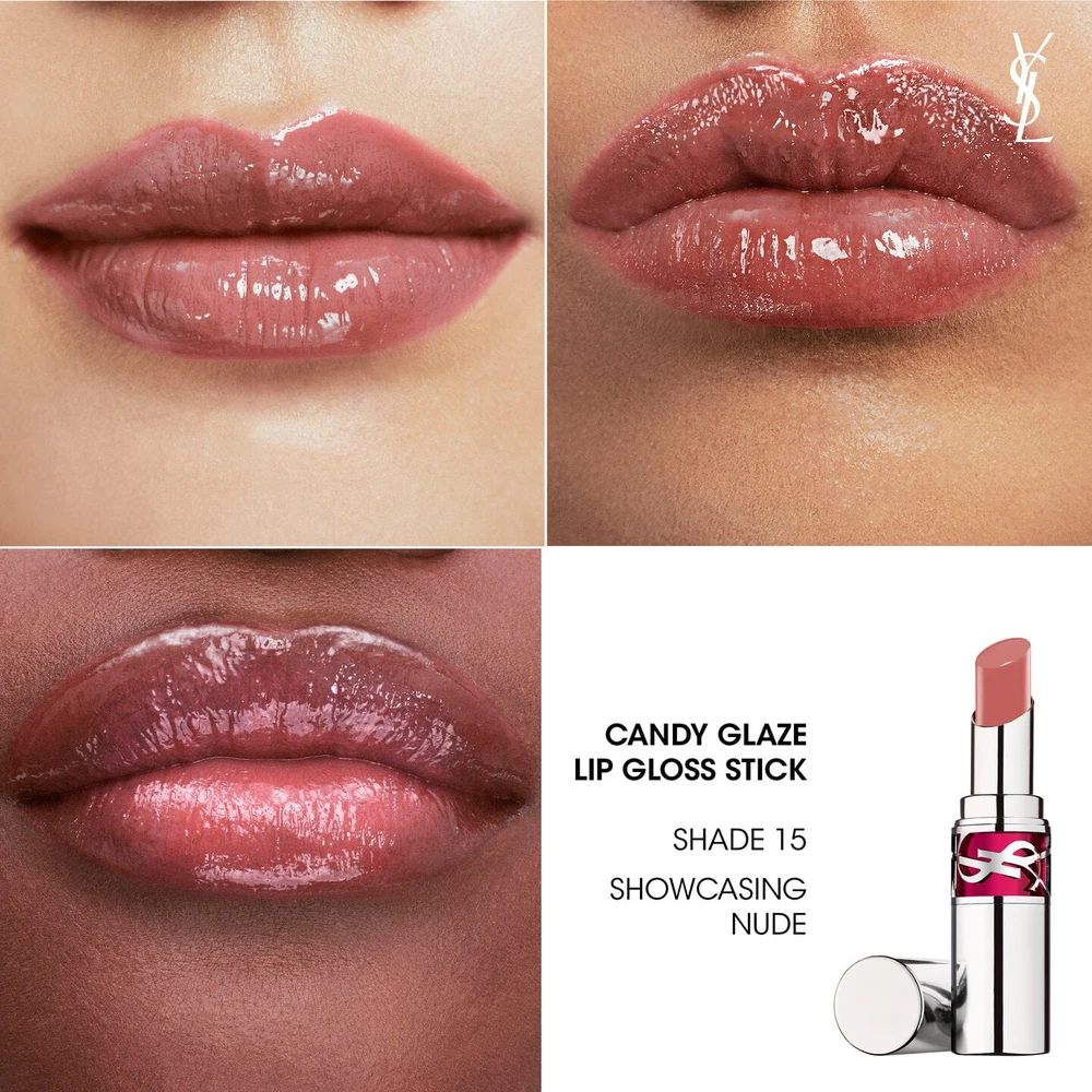 Yves Saint Laurent Loveshine Candy Glaze Lūpų balzamas ir blizgis viename, 3.2 g | Spalva: 12 Coral Excitement