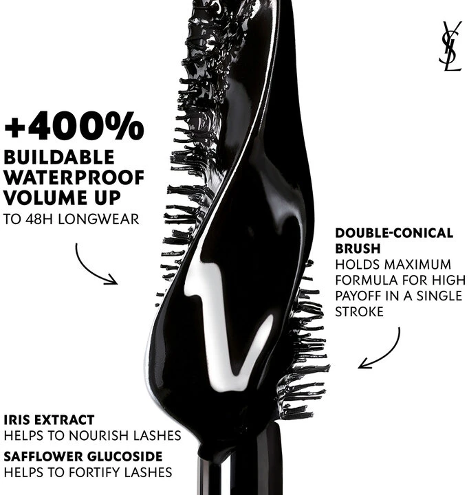 Yves Saint Laurent YSL Lash Clash Vandeniui atsparus blakstienų tušas, 8.6 ml