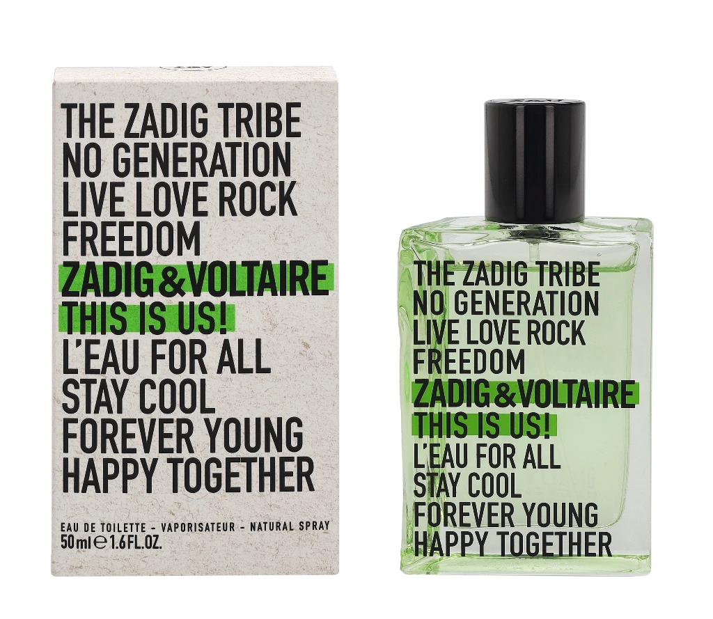 Zadig & Voltaire This is Us! L'Eau For All EDT tualetinis vanduo, 50 ml