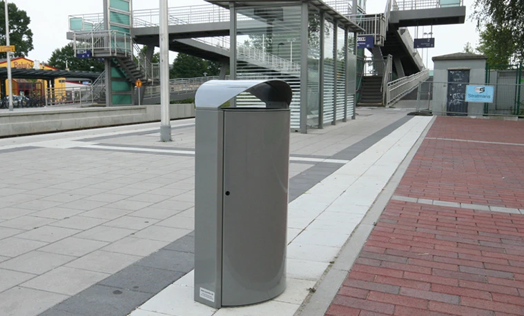 Antivandalinė pastatoma lauko šiukšliadėžė AUWEKO KENDO 65211, 60 l