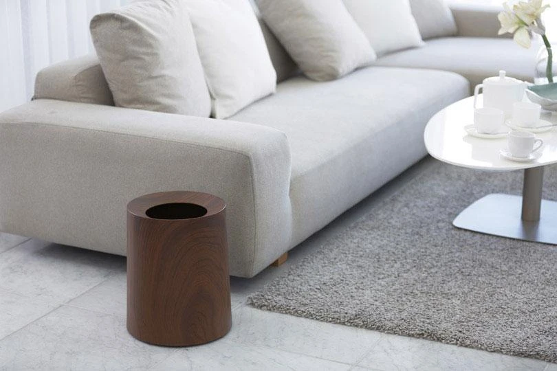 Japoniška šiukšlių dėžė Ideaco Tubelor Homme, 11.4L, spalva - rosewood