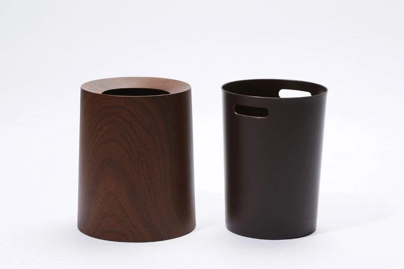 Japoniška šiukšlių dėžė Ideaco Tubelor Homme, 11.4L, spalva - rosewood