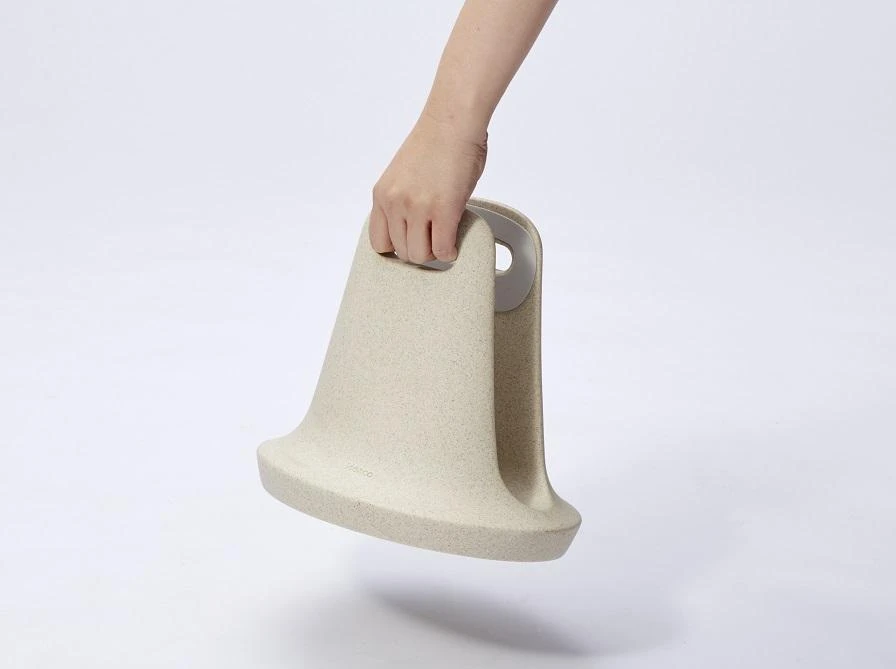 Japoniškas nešiojamas dviračio stovas Buntin, smėlio spalvos