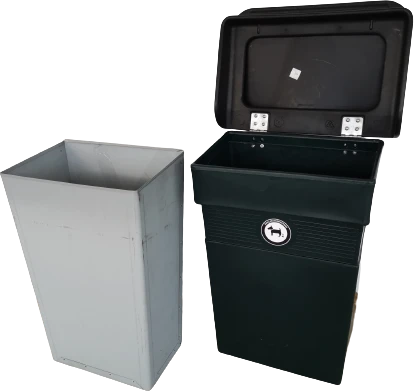 Pakabinama šunų ekskrementų šiukšliadėžė REGENT 50 Dog Waste Bin, 50 l, žalia