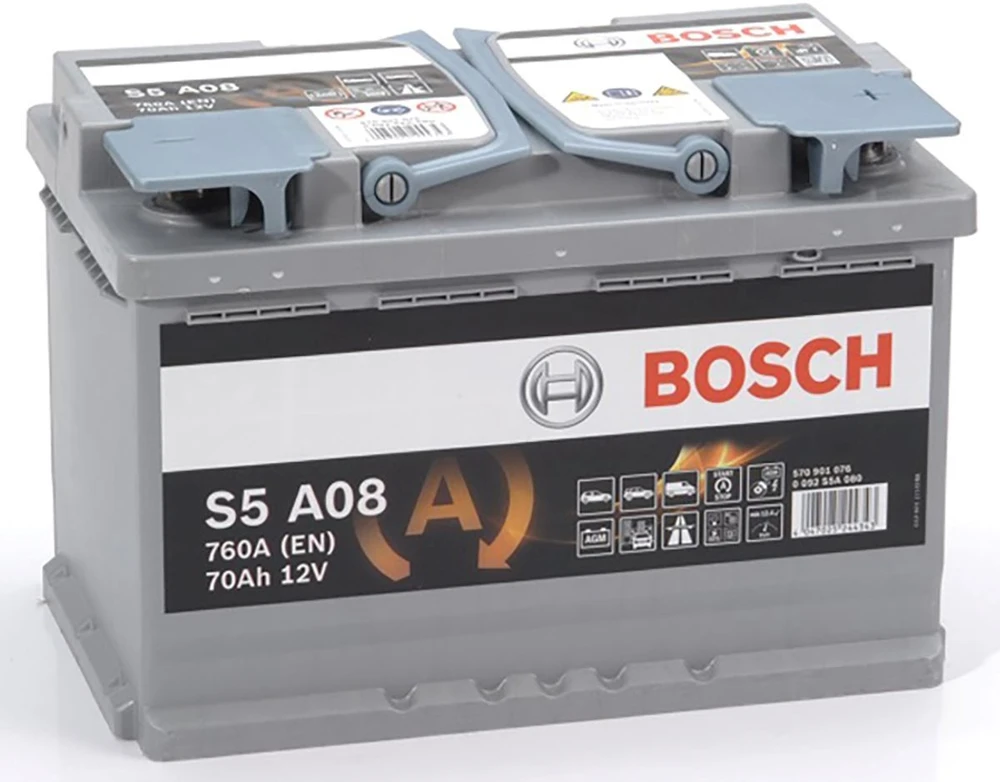 Akumuliatorius Bosch S5 AGM Sidabrinis 12V 70Ah 760A