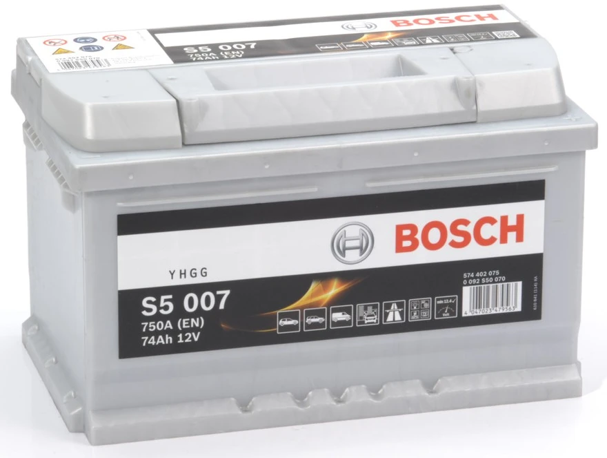 Akumuliatorius Bosch S5, 74 Ah, 750 A, 12 V