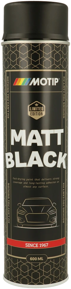 MOTIP matiniai juodi dažai, 600 ml limituota serija
