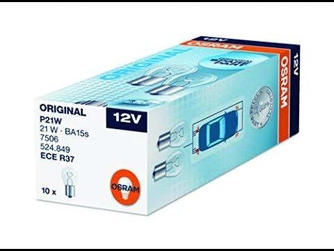 OSRAM Automobilinė lemputė 21W 12V BA15S 1vnt