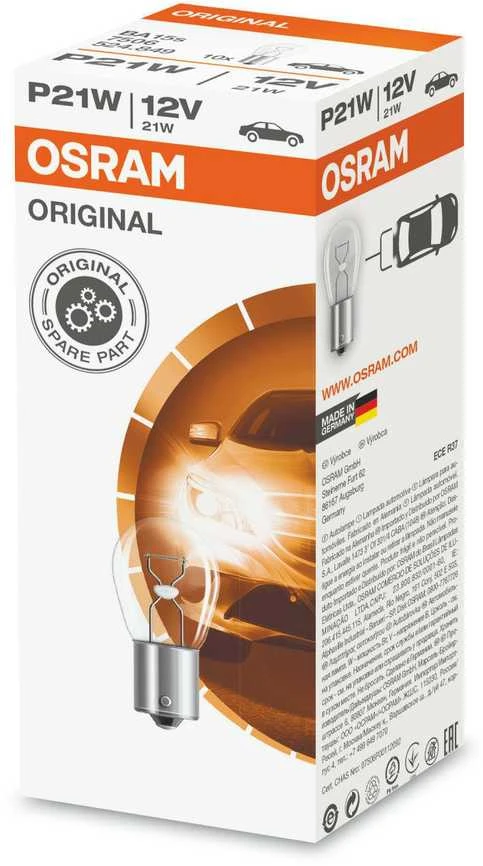 OSRAM Automobilinė lemputė 21W 12V BA15S 1vnt