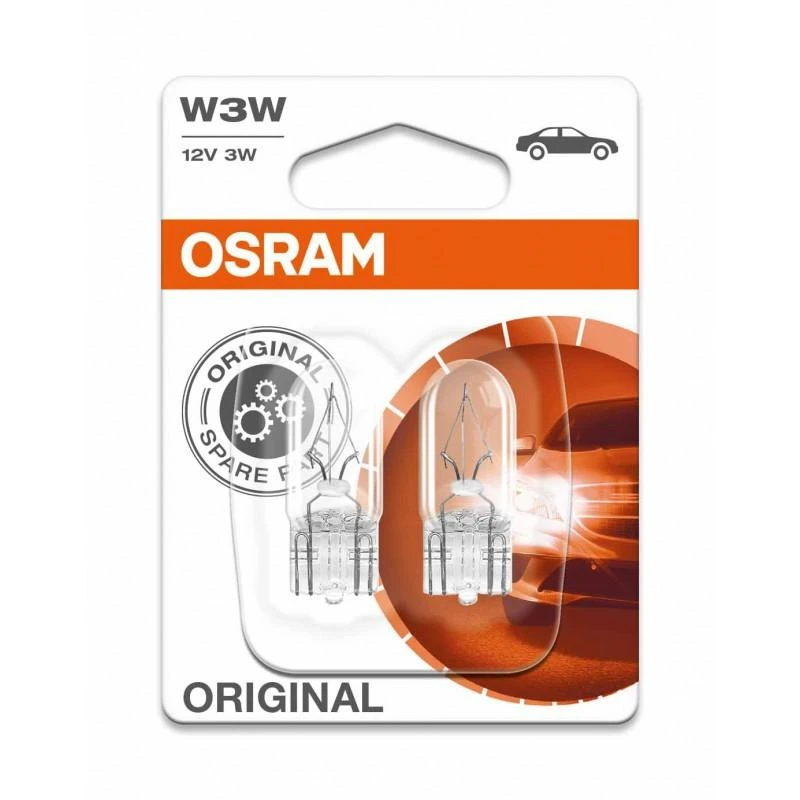 OSRAM Automobilinė lemputė 3W 12V W2.1x9.5D 1vnt