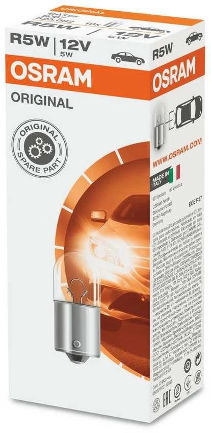OSRAM Automobilinė lemputė 5W 12V BA15S 1vnt
