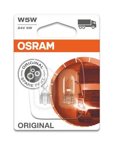 OSRAM Automobilinė lemputė 5W 24V W2.1x9.5D 1vnt