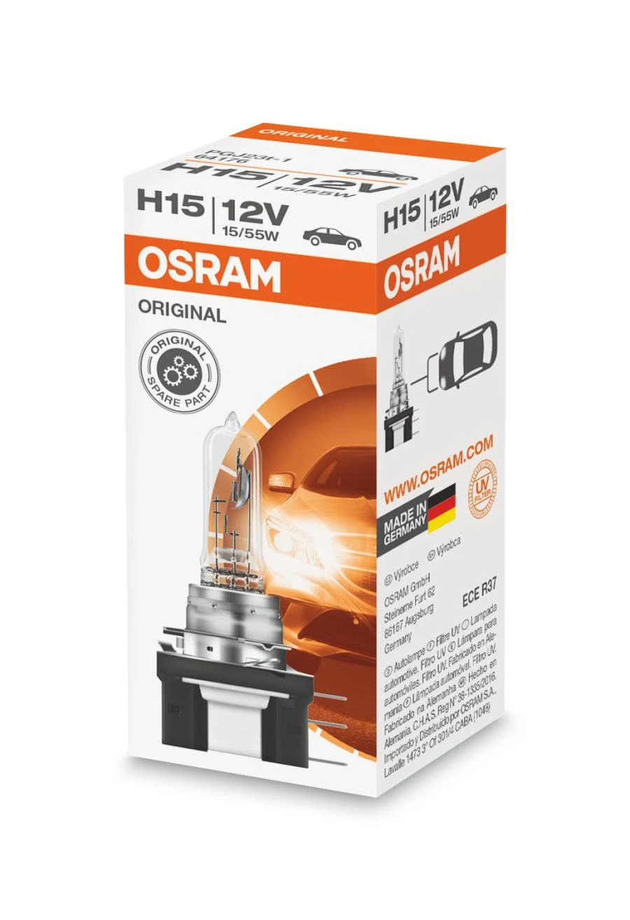 OSRAM Automobilinė lemputė H15 55/15W 12V PGJ23T 1vnt