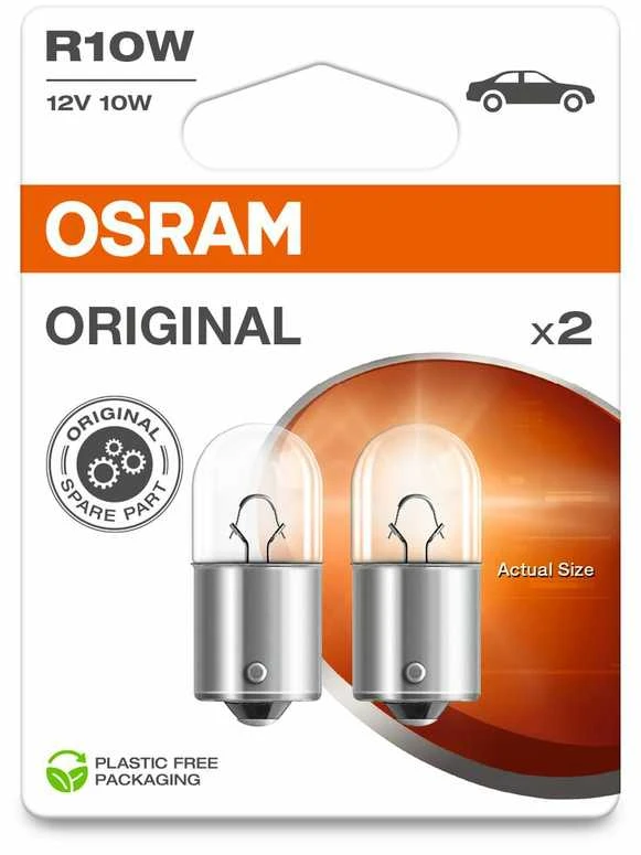 OSRAM Automobilinės lemputės 10W 12V BA15S 2vnt