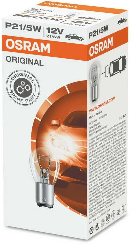 OSRAM Automobilinės lemputės 21/5W 12V BAY15D 1vnt