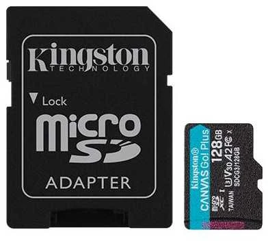 Atminties kortelė Kingston | Canvas Go! Plus | 128 GB | SD | Flash atminties klasė Class 10, UHS-I, U3, V30