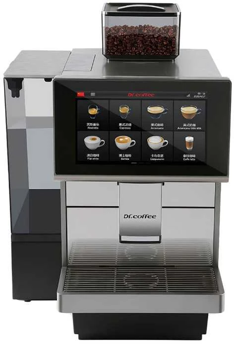 Dr. Coffee M12 Big Plus automatinis kavos aparatas – sidabrinis