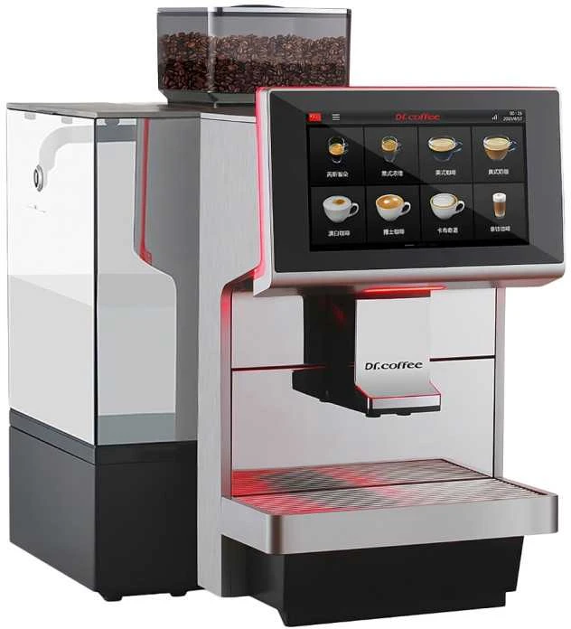Dr. Coffee M12 Big Plus automatinis kavos aparatas – sidabrinis