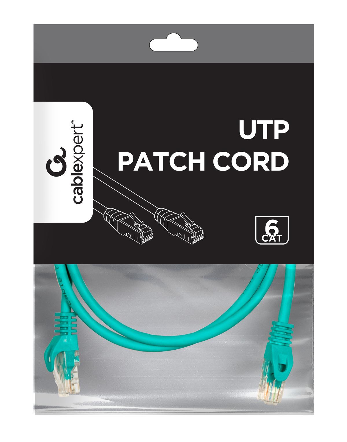 GEMBIRD PP6U-1M/G Gembird UTP Cat6 Patch laidas, 1 m, žalias