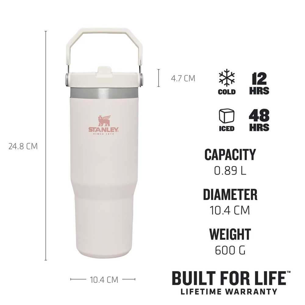 Gertuvė Stanley Iceflow™ su šiaudeliu, 0,89 l (10-09993-196)