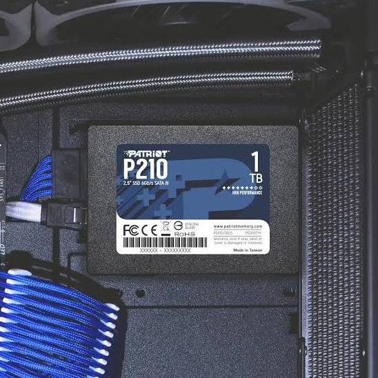 Kietasis vidinis diskas Patriot P210 SSD SATA III 2.5", 1 TB (Pažeista pakuotė)