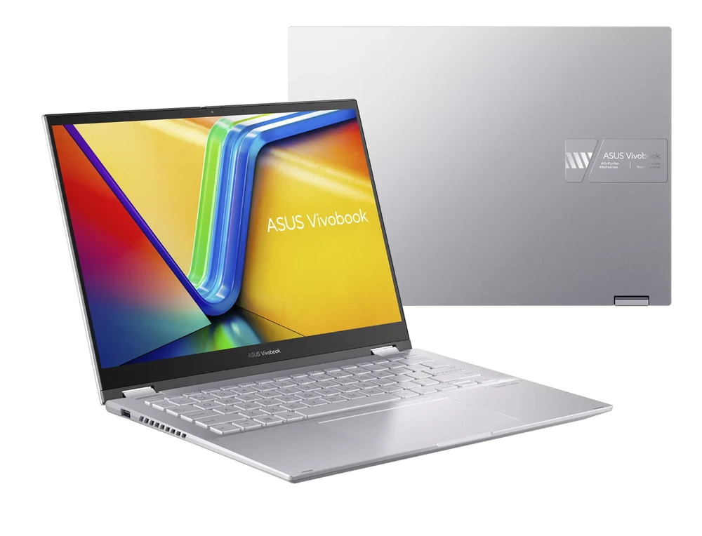 Nešiojamas kompiuteris ASUS Vivobook S 14 Flip TP3402 - 14" 1920x1200 Lietimui jautrus IPS ekranas / Intel i5-13500H iki 4.7GHz (4 branduoliai) / 8GB DDR4 / 512GB SSD M.2 NVMe PCIe 3.0 / Intel UHD Graphics / WIFI 6E + Bluetooth 5.3 / HDMI 2.1 TMDS / USB Type-C with power-display delivery / Vartomas 360 laipsnių / Šviečianti klaviatūra / Metalizuotas / Harman Kardon / Svoris 1.50 kg / Windows 11 + DOVANA Canyon Išmanusis laikrodis (Pažeista pakuotė)