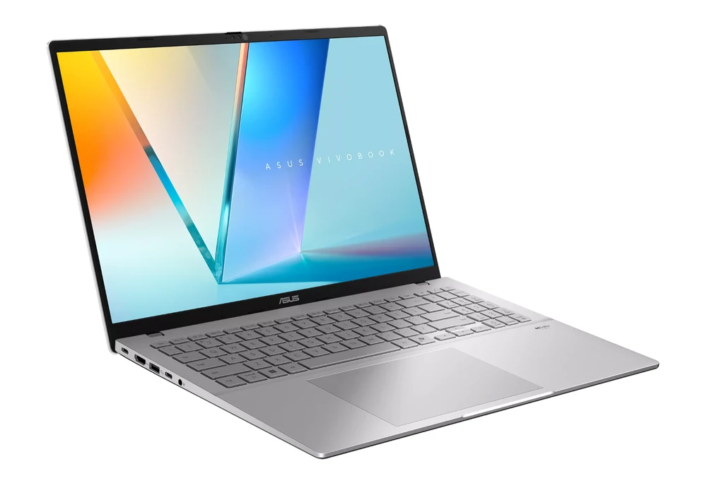 Nešiojamas kompiuteris ASUS Vivobook S16 M3607 - 16" Full HD 1920x1200 144Hz Matinis ekranas / AMD Ryzen AI 5 220 iki 4.9 GHz / 16GB DDR5 / 1TB SSD NVMe PCIe 4.0 / AMD Radeon Graphics / WIFI 6 + Bluetooth 5.3 / HDMI 2.1 TMDS / USB Type-C with power-display delivery / Šviečianti klaviatūra / Metalizuotas / Dolby Atmos/ Svoris 1.70 kg / Windows 11 + DOVANA Belaidė Logitech pelė (Pažeista pakuotė)
