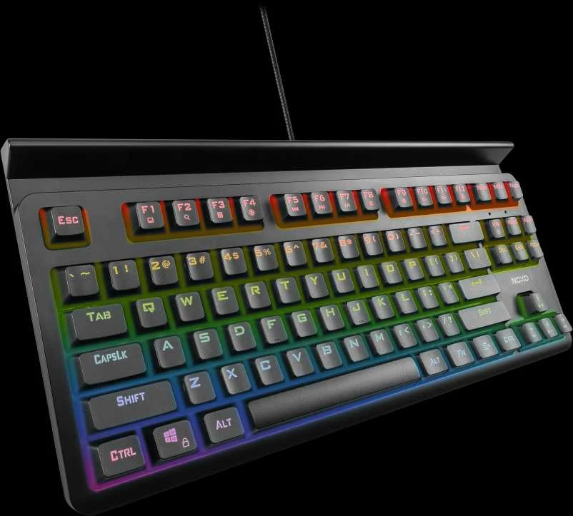 NOXO | Specter | Juodas | Klaviatūra žaidimams | su laidu | Mechaninė | EN/RU | 650 g | Mėlyna Switches