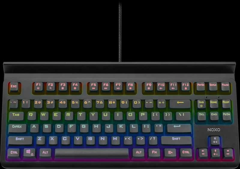 NOXO | Specter | Juodas | Klaviatūra žaidimams | su laidu | Mechaninė | EN/RU | 650 g | Mėlyna Switches