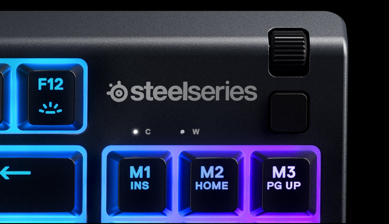 Žaidimų klaviatūra SteelSeries Apex 3 TKL, Nordic kalba, Juodos spalvos