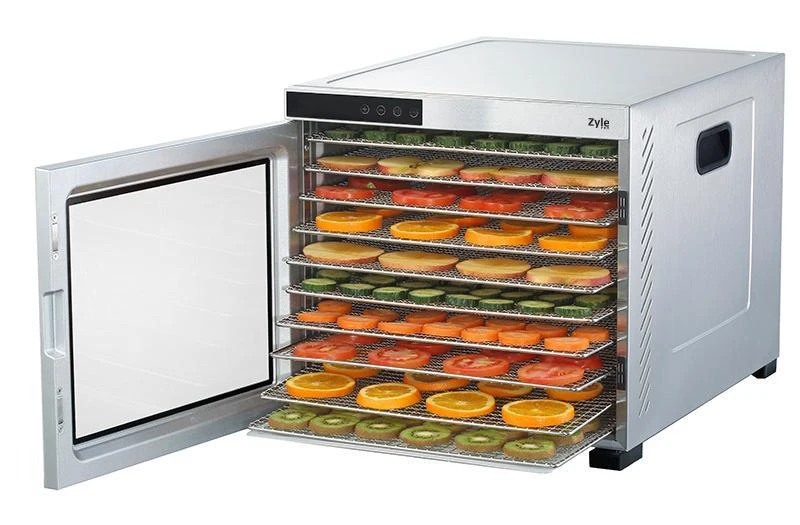 Profesionali vaisių džiovyklė Zyle ZYPROMAX, 10 padėklų, 1100 W