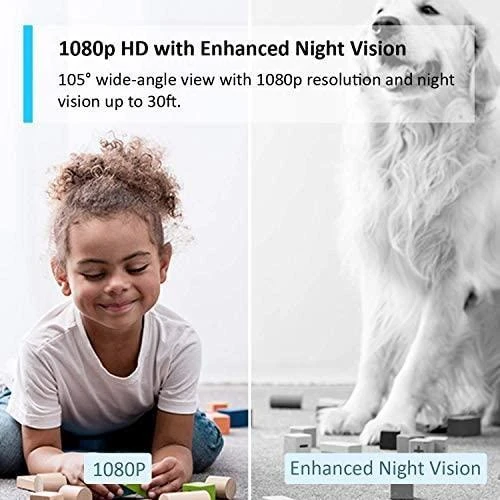 TP-LINK Tapo C100 Namų apsauga WiFi kamera Dienos / nakties vaizdas 1080p Full HD raiška Micro SD kortelės saugykla Iki 128GB H.264 vaizdo įrašo