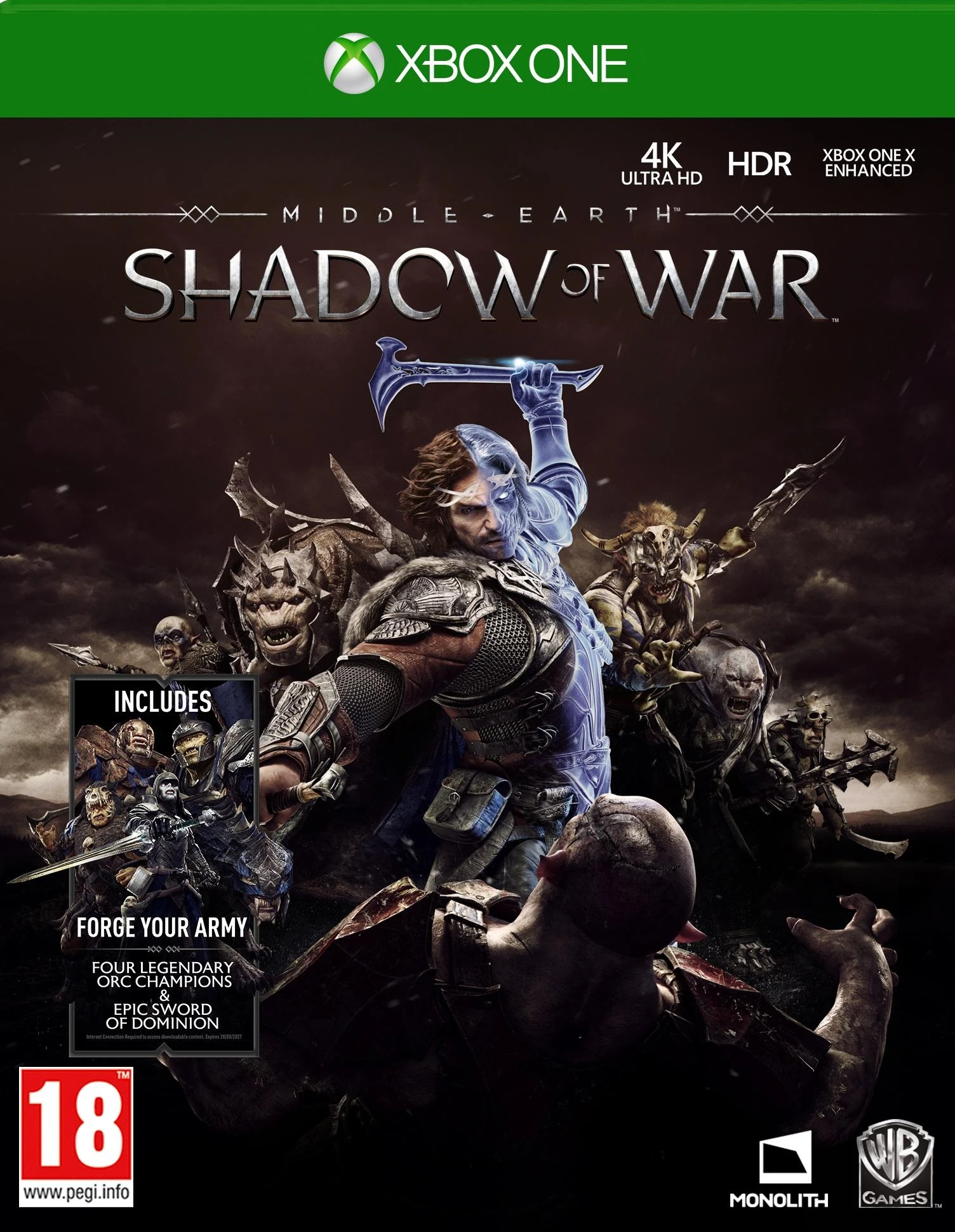 WARNER BROS „XBOX One“ „Middle-Earth: Shadow of War“ (apima „Forge Your Army“ DLC)