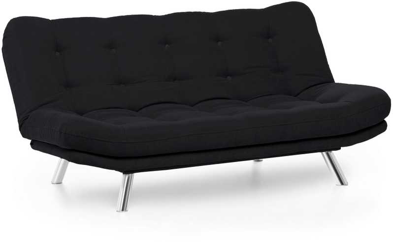 Hanah Home 3 vietų sofa-lova Misa Sofabed - Juodas (Pažeista pakuotė)