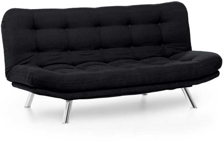 Hanah Home 3 vietų sofa-lova Misa Sofabed - Juodas (Pažeista pakuotė)