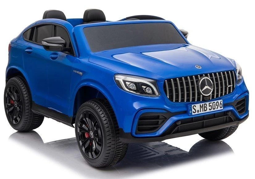 Lean Toys Akumuliatorinis automobilis vaikams „Mercedes GLC 63S“, mėlynos spalvos aprašymas - Prekės nuotrauka