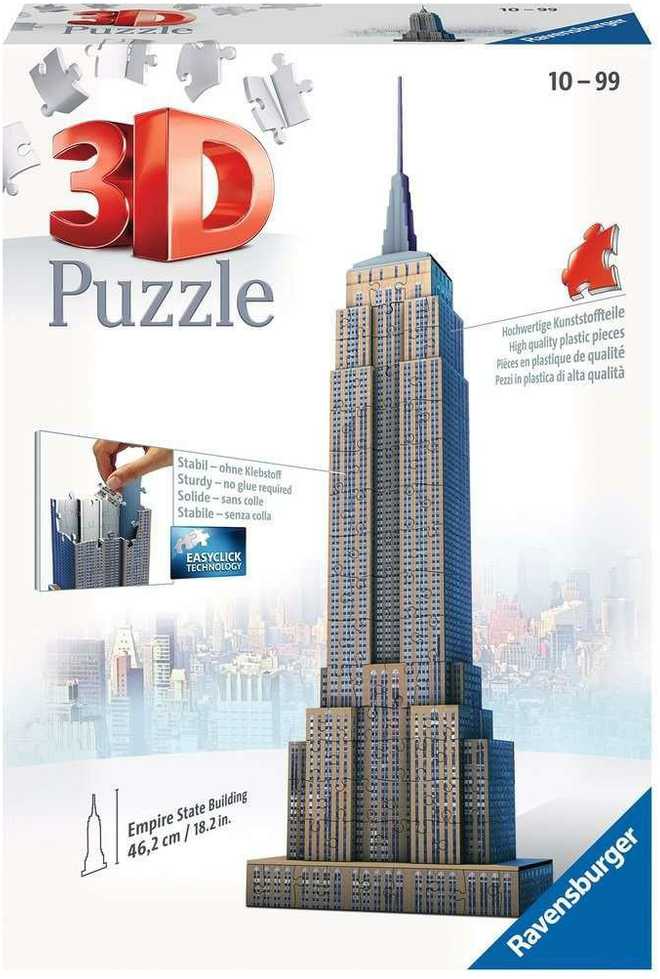 Ravensburger 3D Dėlionė 216 vnt. - Empire State Building aprašymas - Prekės nuotrauka