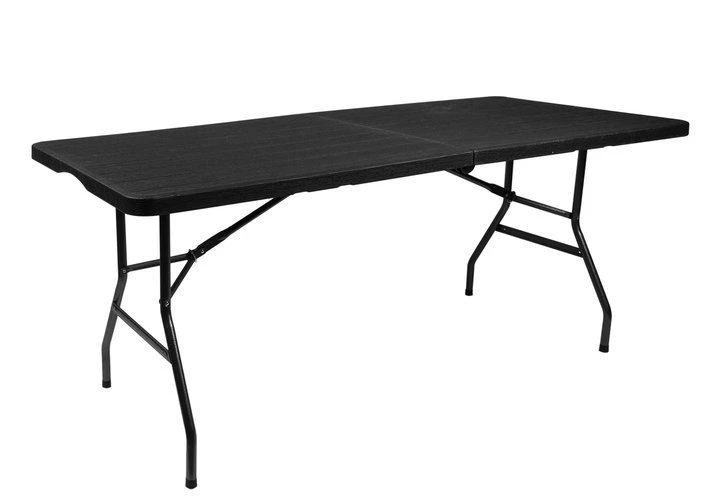 Gardlov 12280 Sulankstomas stalas 180 x 74 cm, juodas aprašymas - Prekės nuotrauka