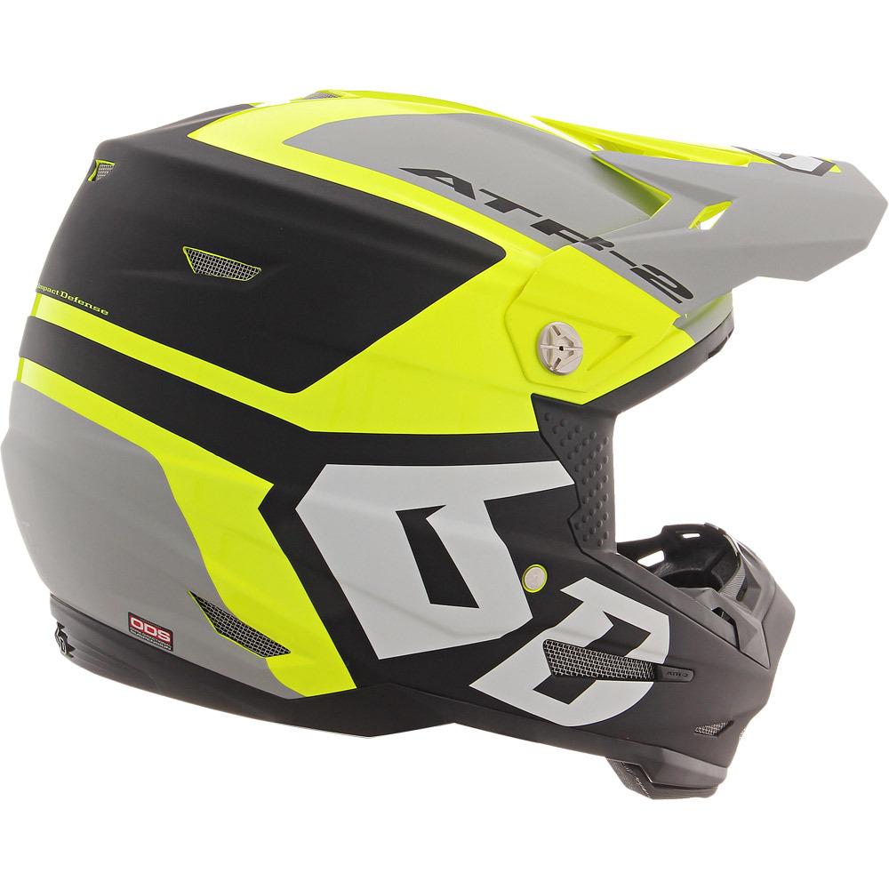 6D Helmets 6D helmet ATR2 Helo yellow / pilkas M Žema kaina Varle.lt