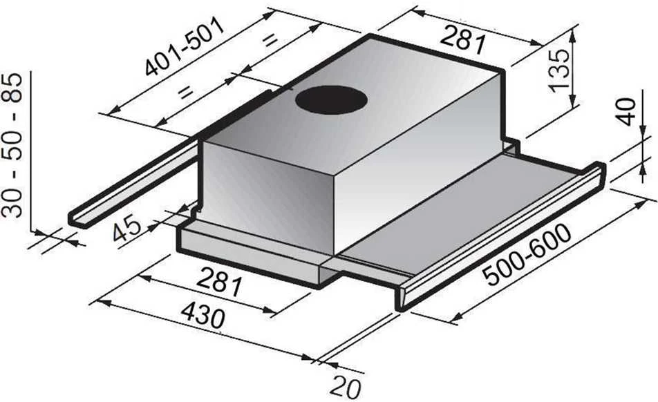 Gartraukis Allenzi S250W. Baltas