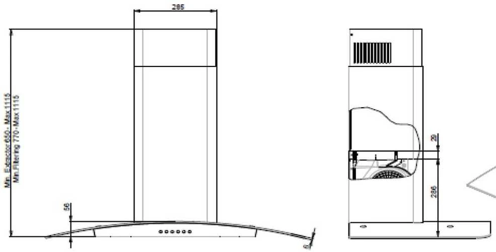 Gartraukis Tecnowind FLEX 60 Juodas A CLASS