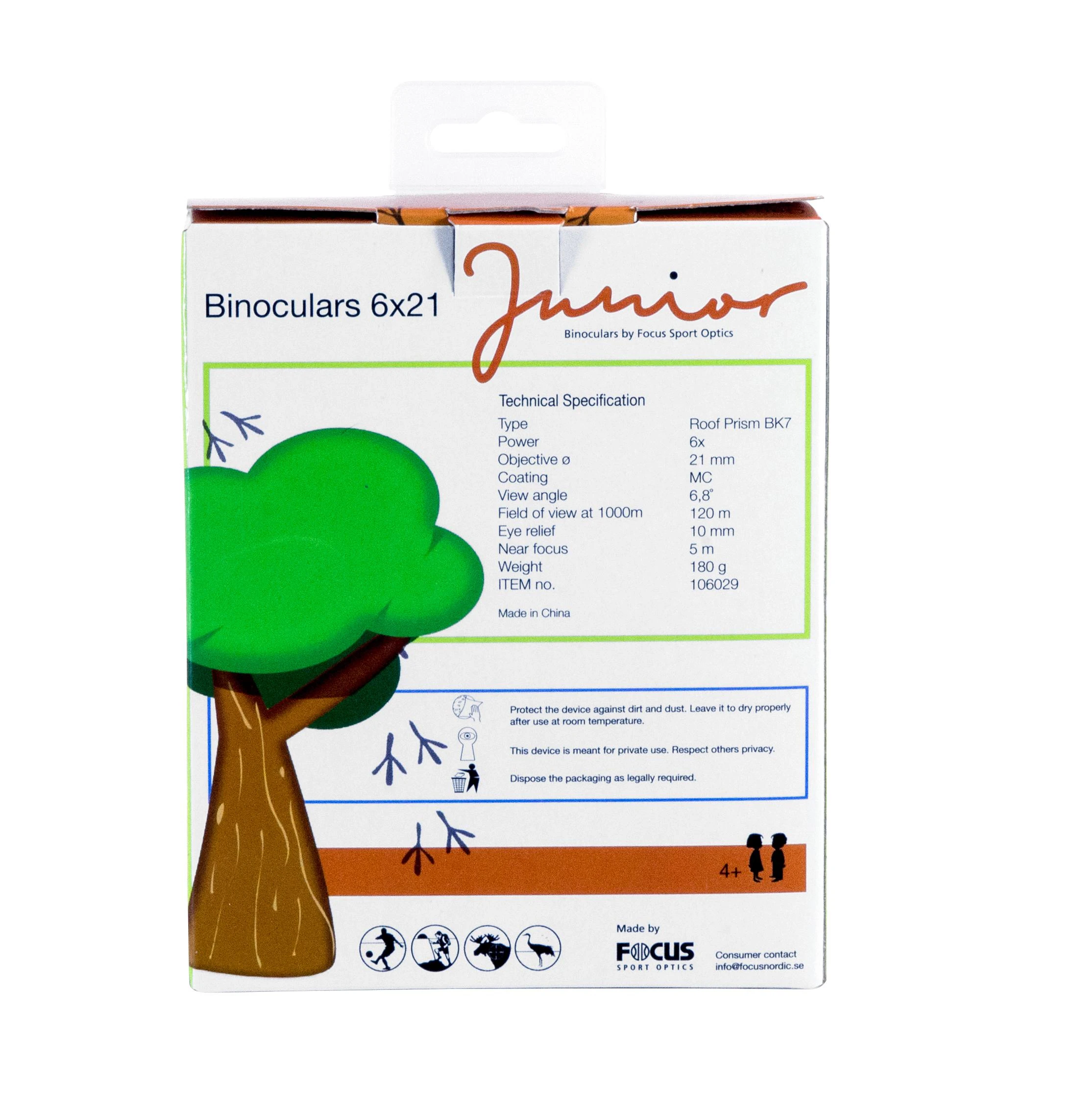 Focus Žiūronai vaikams Junior 6x21 žali