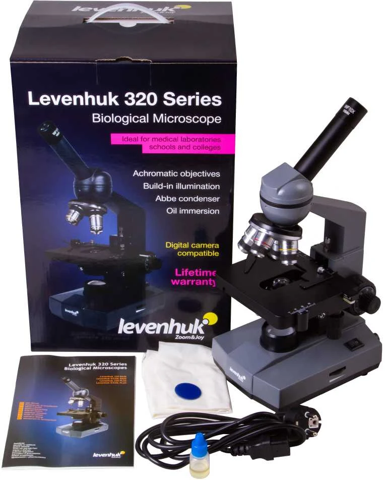 Mikroskopas Levenhuk 320 BASE